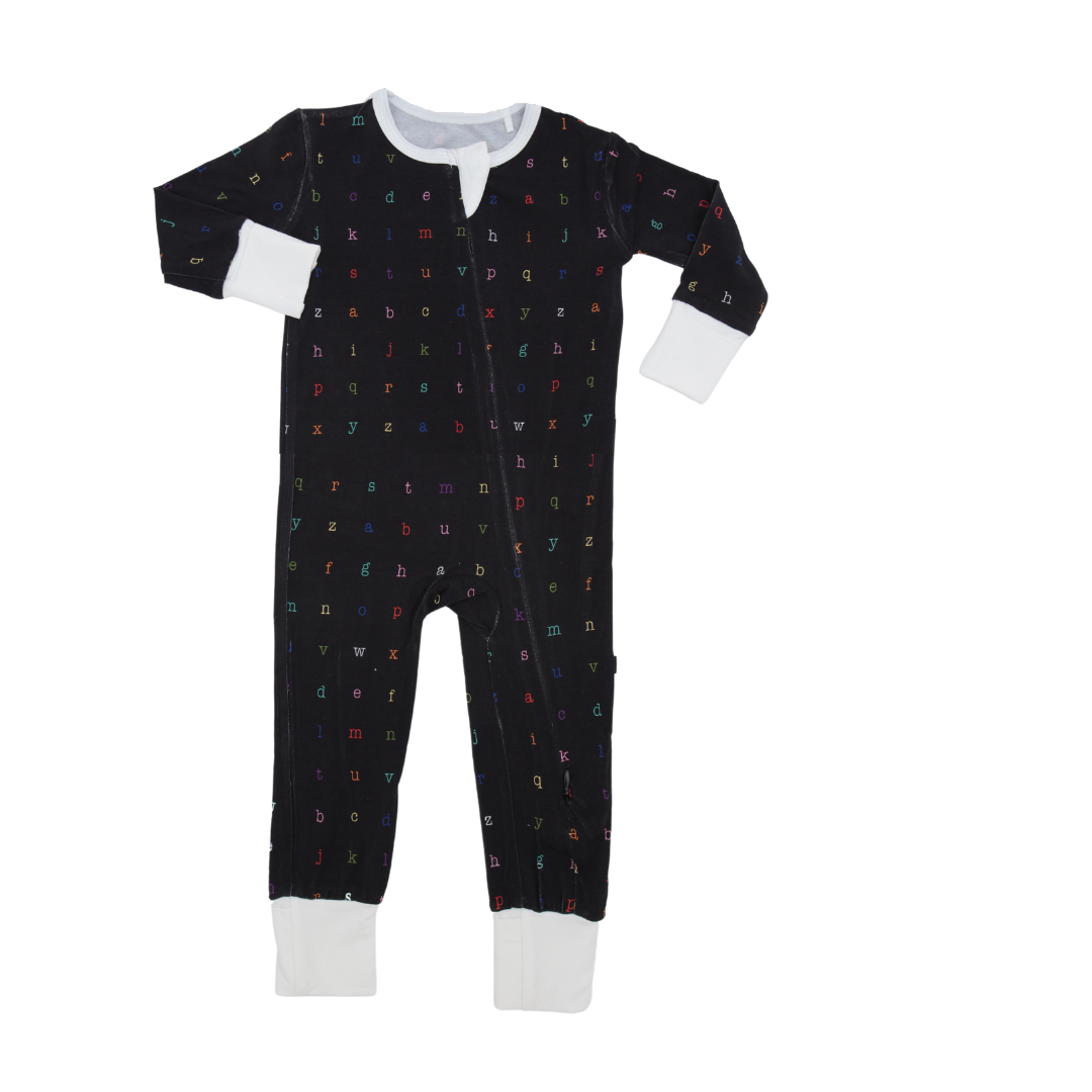 Rainbow Typewriter Bamboo Convertible Romper