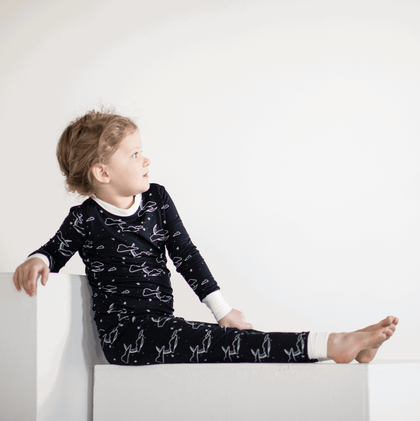 Midnight Cloud Moon Bamboo Two-Piece Pajamas - Peregrine Kidswear - 2 Piece Pajamas - 12-18M