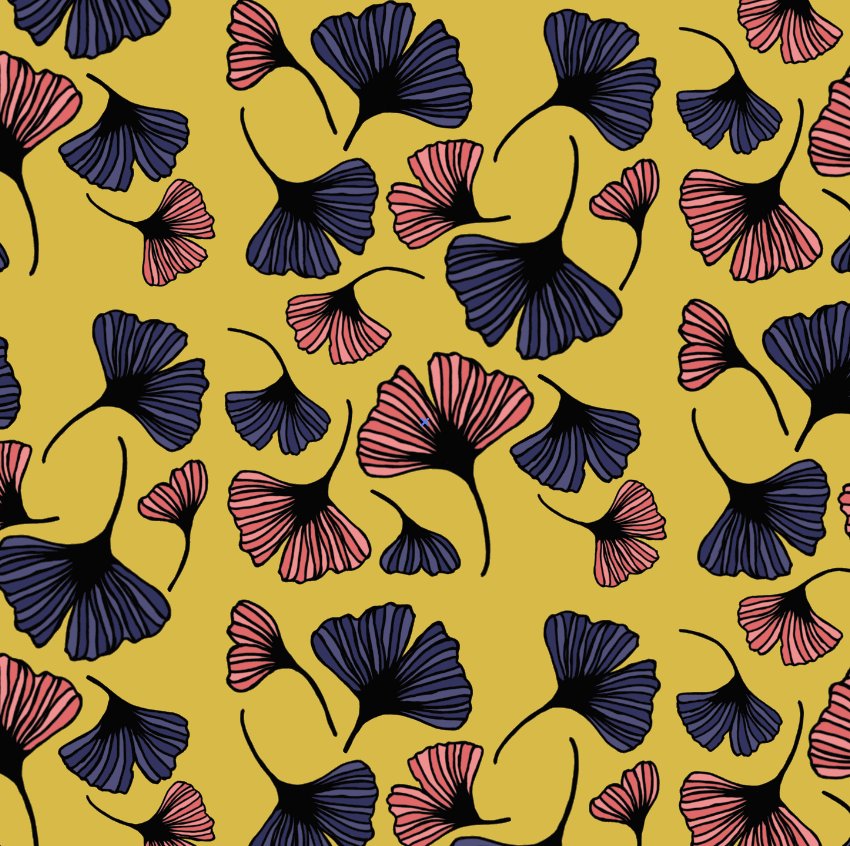 Pop Art Ginkgo Bamboo Footed Sleeper - Peregrine Kidswear - Footed Sleepers - 0-3M
