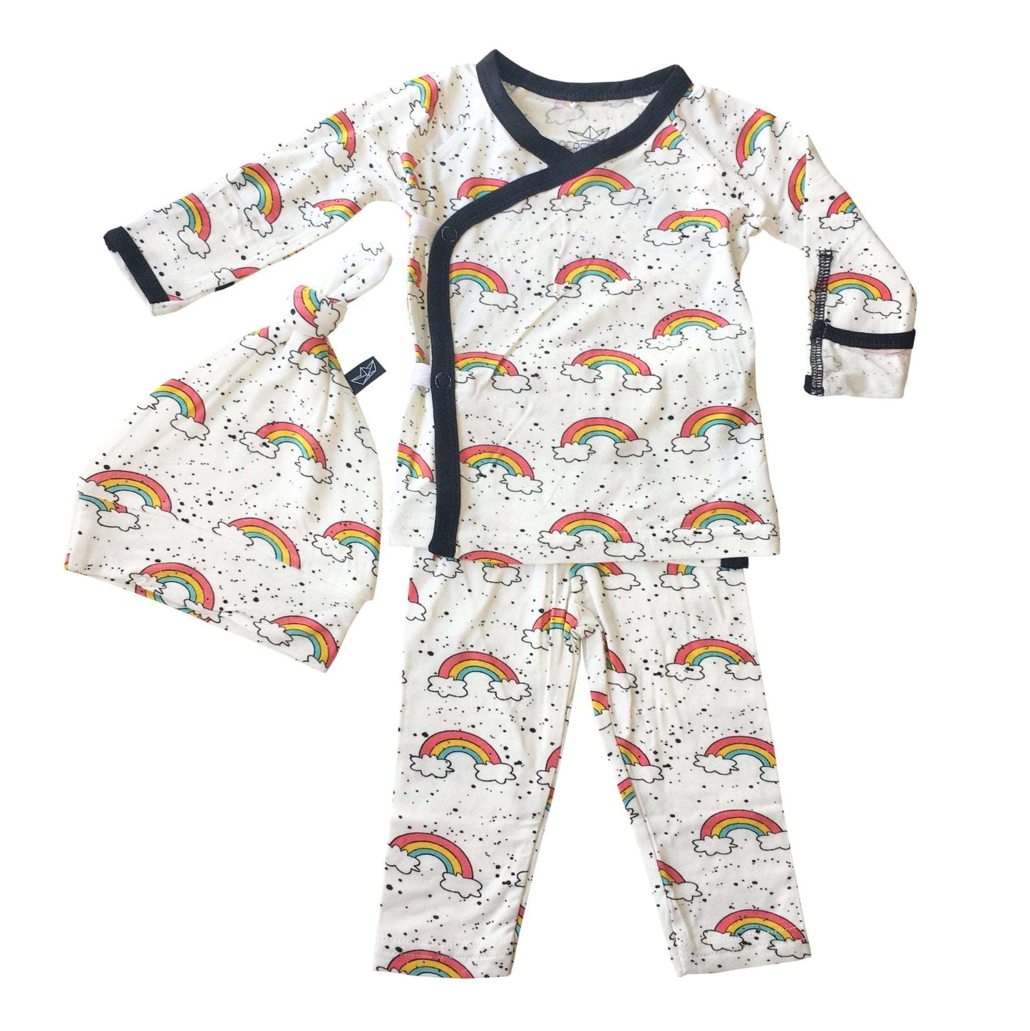 80's Pink Rainbow Bamboo Take Me Home Set - Peregrine Kidswear - Take Me Home Set -