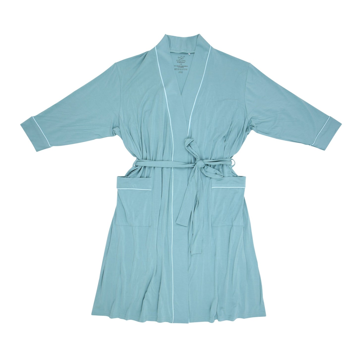 Aquamarine Women's Bamboo Robe - Peregrine Kidswear - Mom Robe - S/M