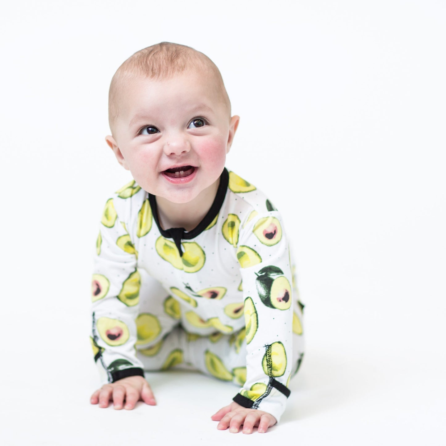 Avocados Infant Bamboo Footed Sleeper - Peregrine Kidswear - Footed Sleepers - 0-3M