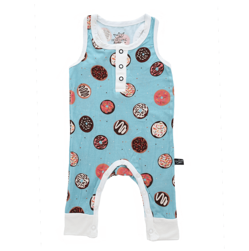 Blanche's Donuts Bamboo Tank Romper - Peregrine Kidswear - Tank Romper - 0-3M