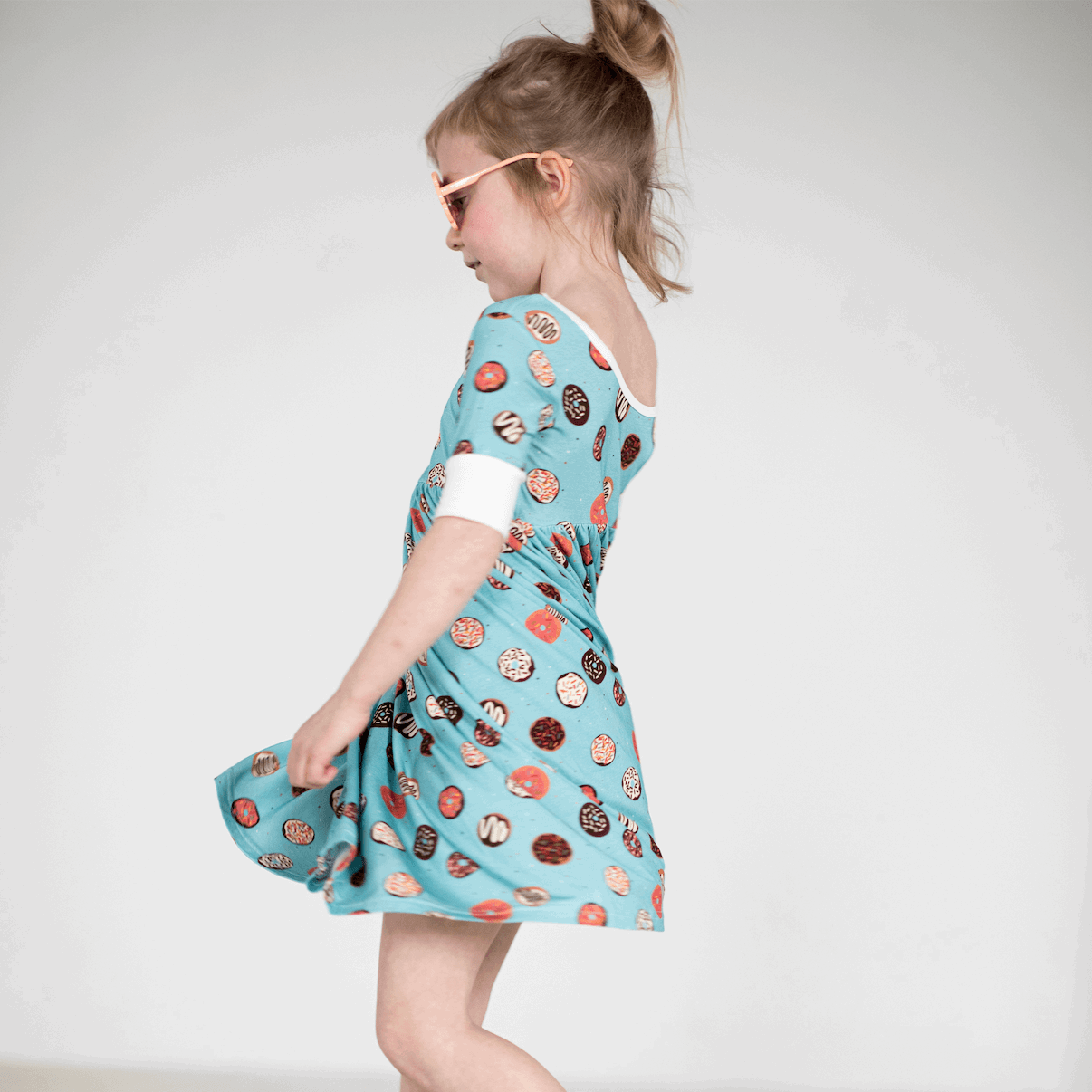 Blanche's Donuts Children's Bamboo Twirl Dress - Peregrine Kidswear - Dresses - 2T