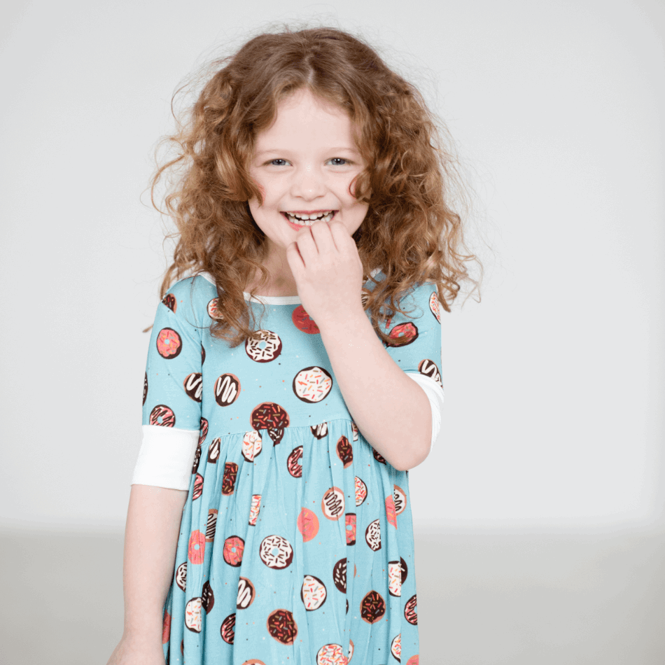 Blanche's Donuts Children's Bamboo Twirl Dress - Peregrine Kidswear - Dresses - 2T