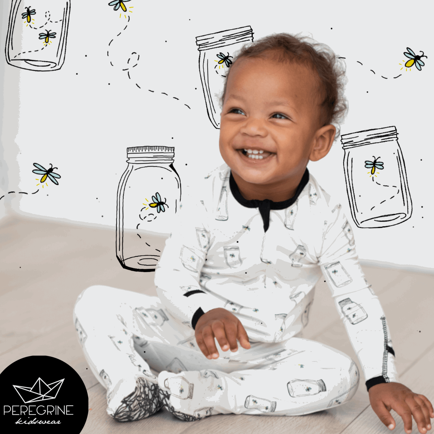 Firefly Jars Infant Bamboo Footed Sleeper - Peregrine Kidswear - Footed Sleepers - 0-3M