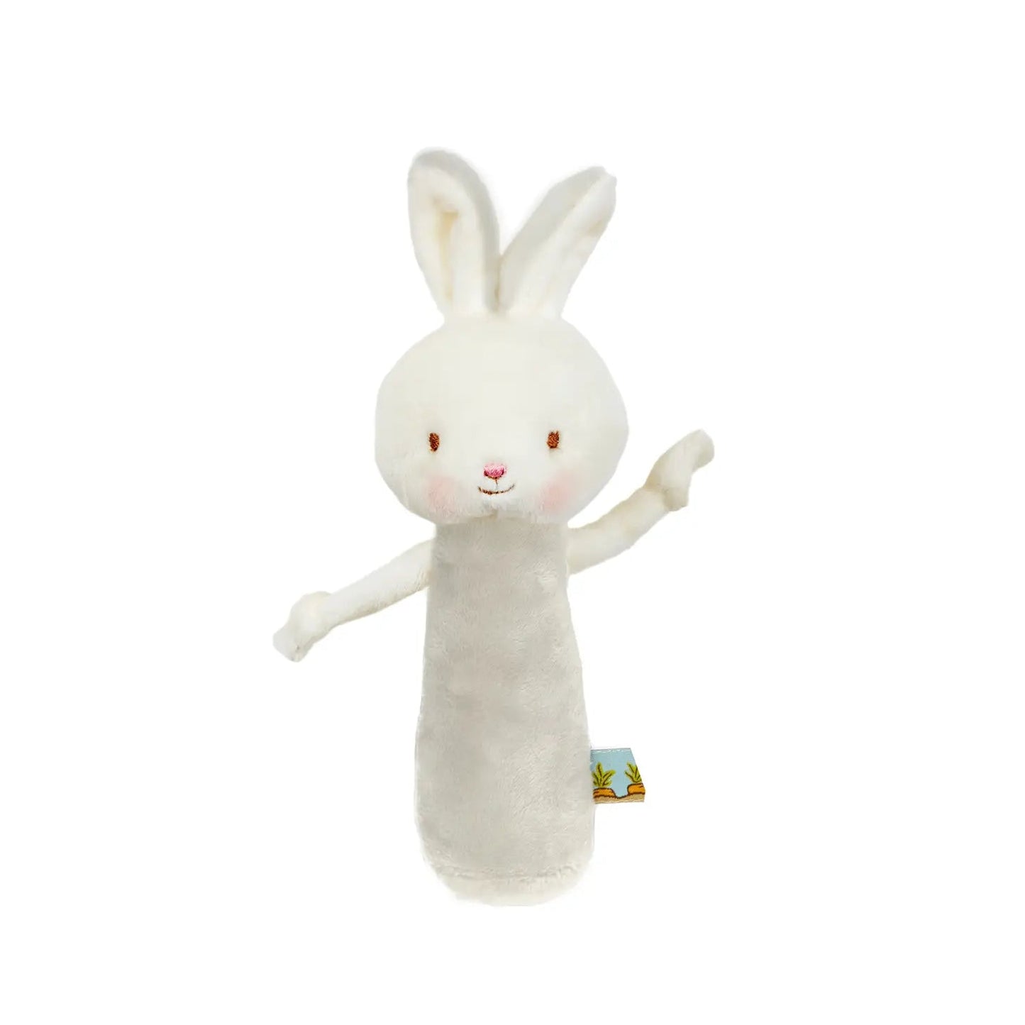 Friendly Chime Baby Rattle - Gray Bunny - Peregrine Kidswear - rattle -