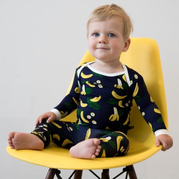 Go Bananas Bamboo Two-Piece Pajamas - Peregrine Kidswear - 2 Piece Pajamas - 12-18M