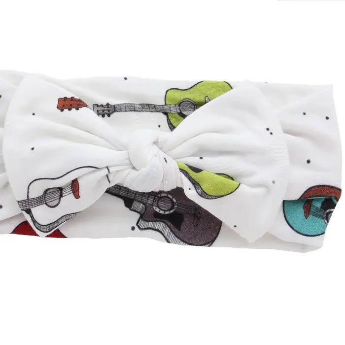 Guitars Bamboo Headband - Peregrine Kidswear - -