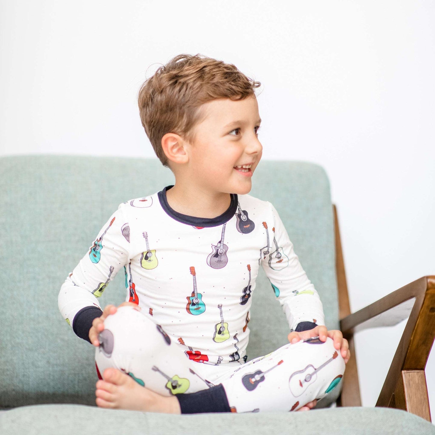 Guitars two-piece Bamboo Pajamas - Peregrine Kidswear - 12-18M
