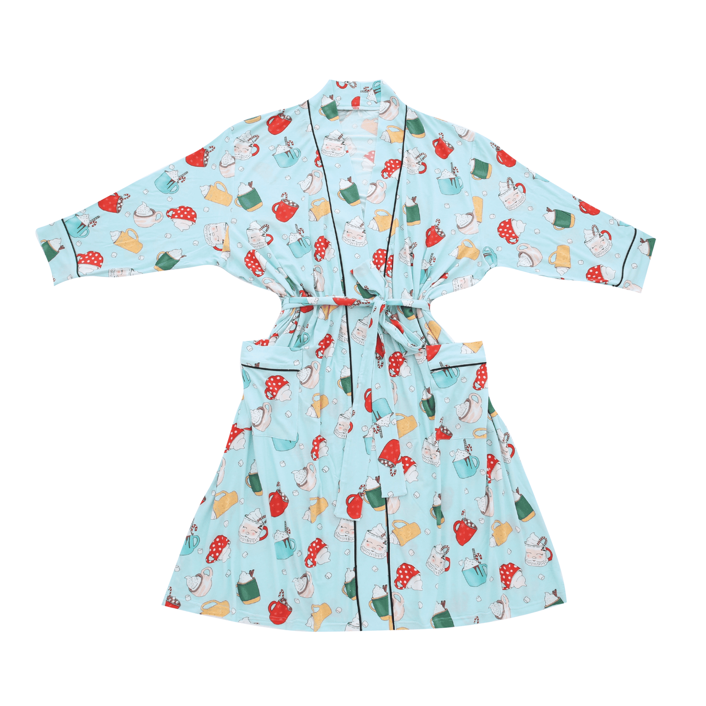Holiday Hot Chocolate Women's Bamboo Robe - Peregrine Kidswear - S/M
