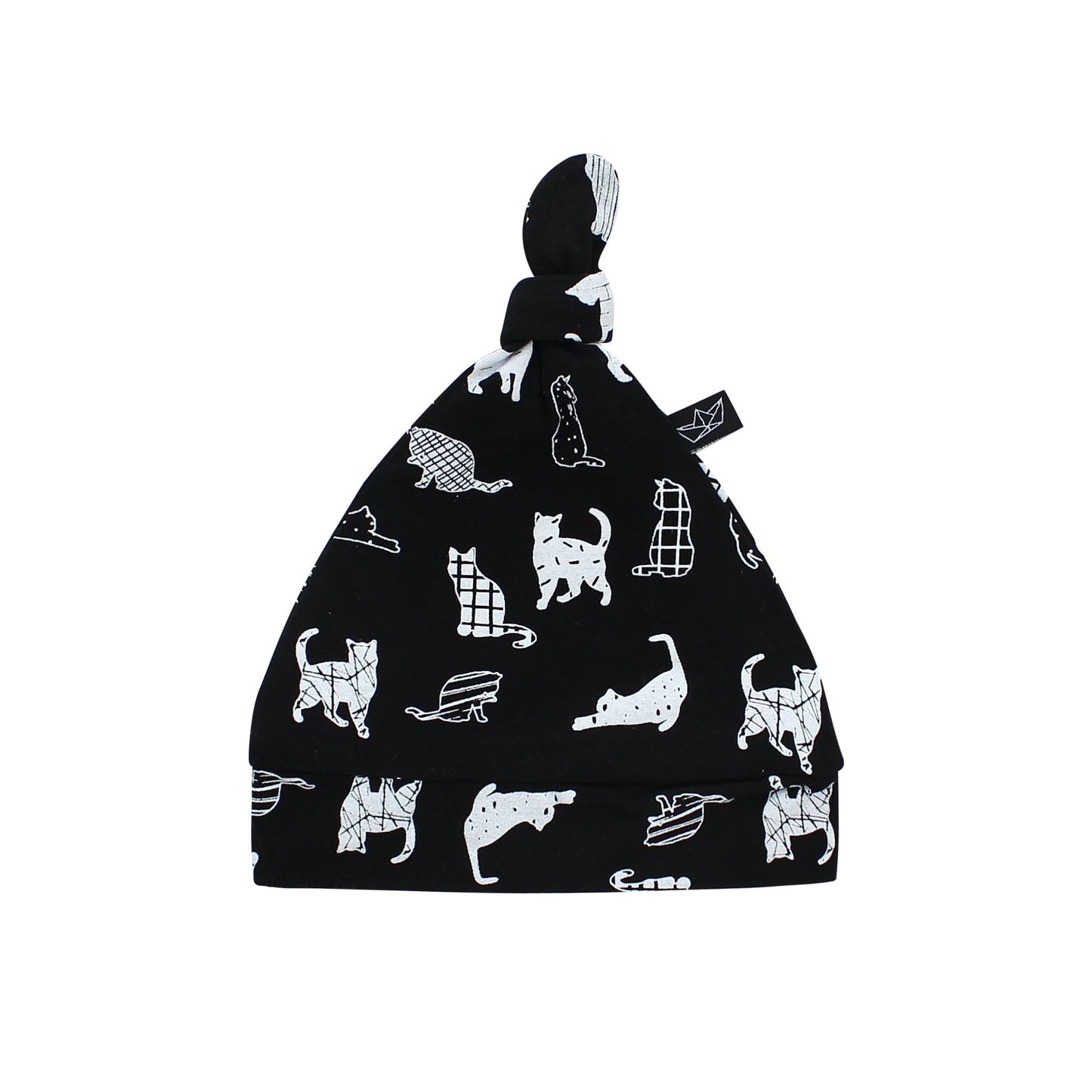 Kitties Bamboo Knotted Hat - Peregrine Kidswear - Hat - 0-6M