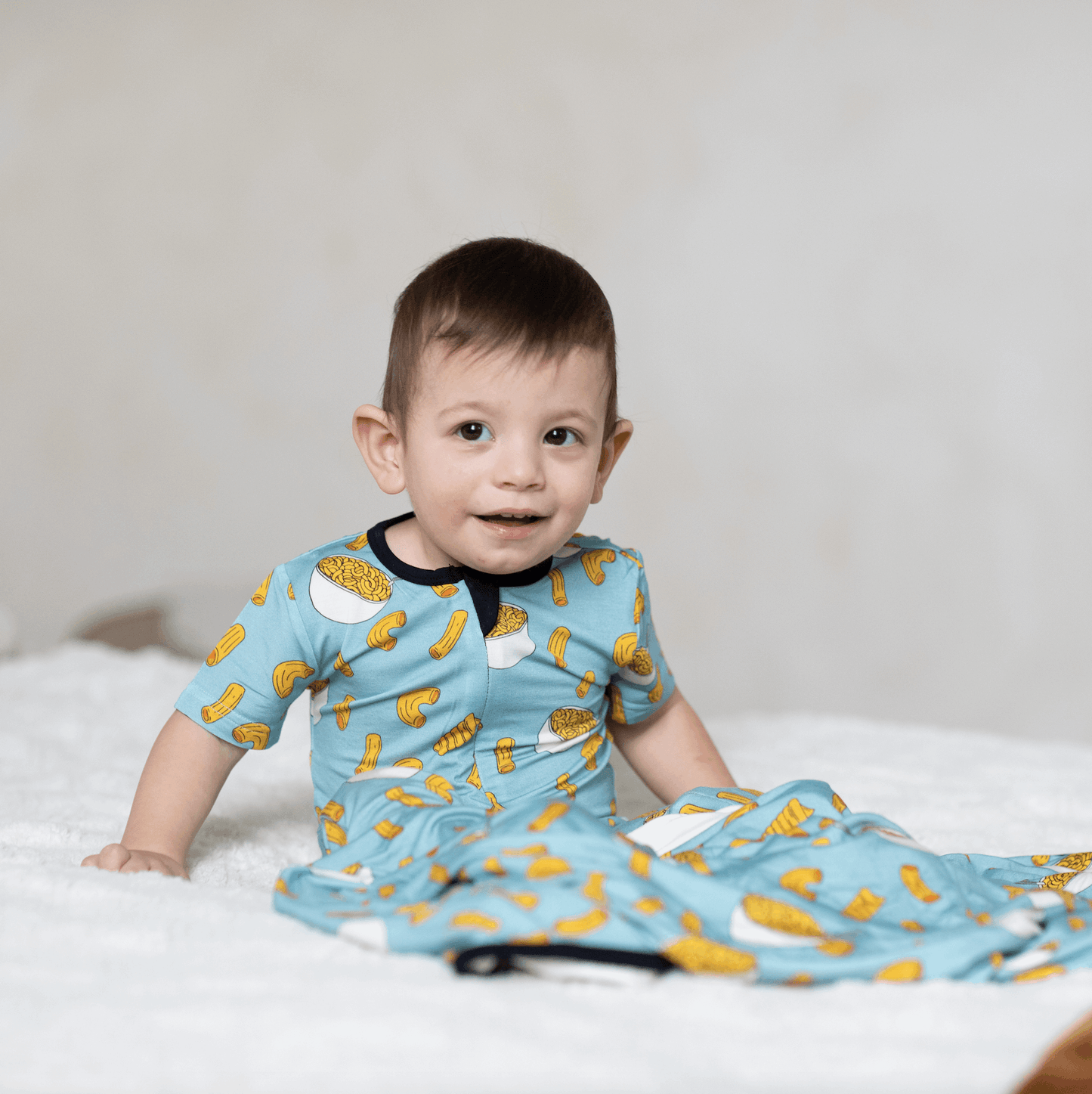 Mac and Cheese Bamboo Convertible Romper - Peregrine Kidswear - 0-3M