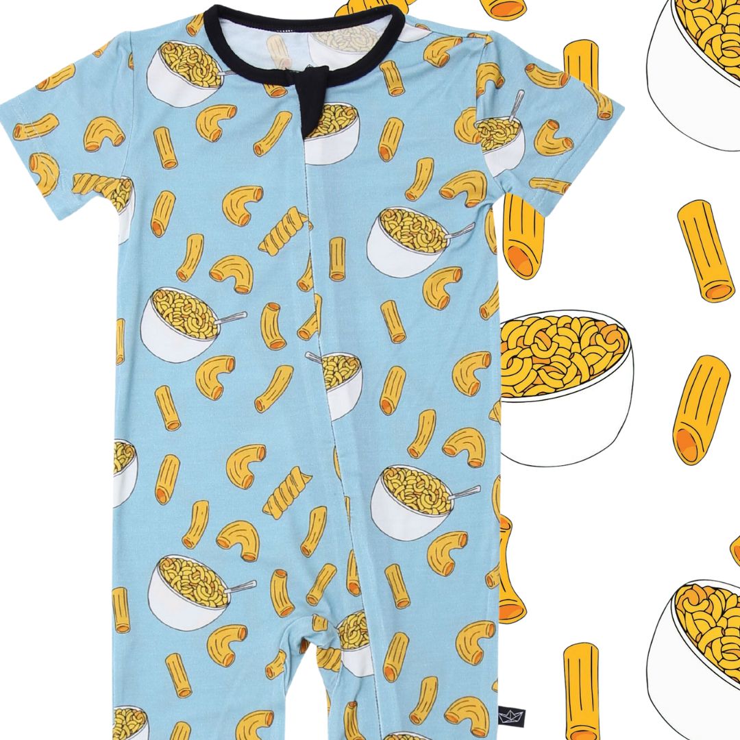 Mac and Cheese Bamboo Convertible Romper - Peregrine Kidswear - 0-3M