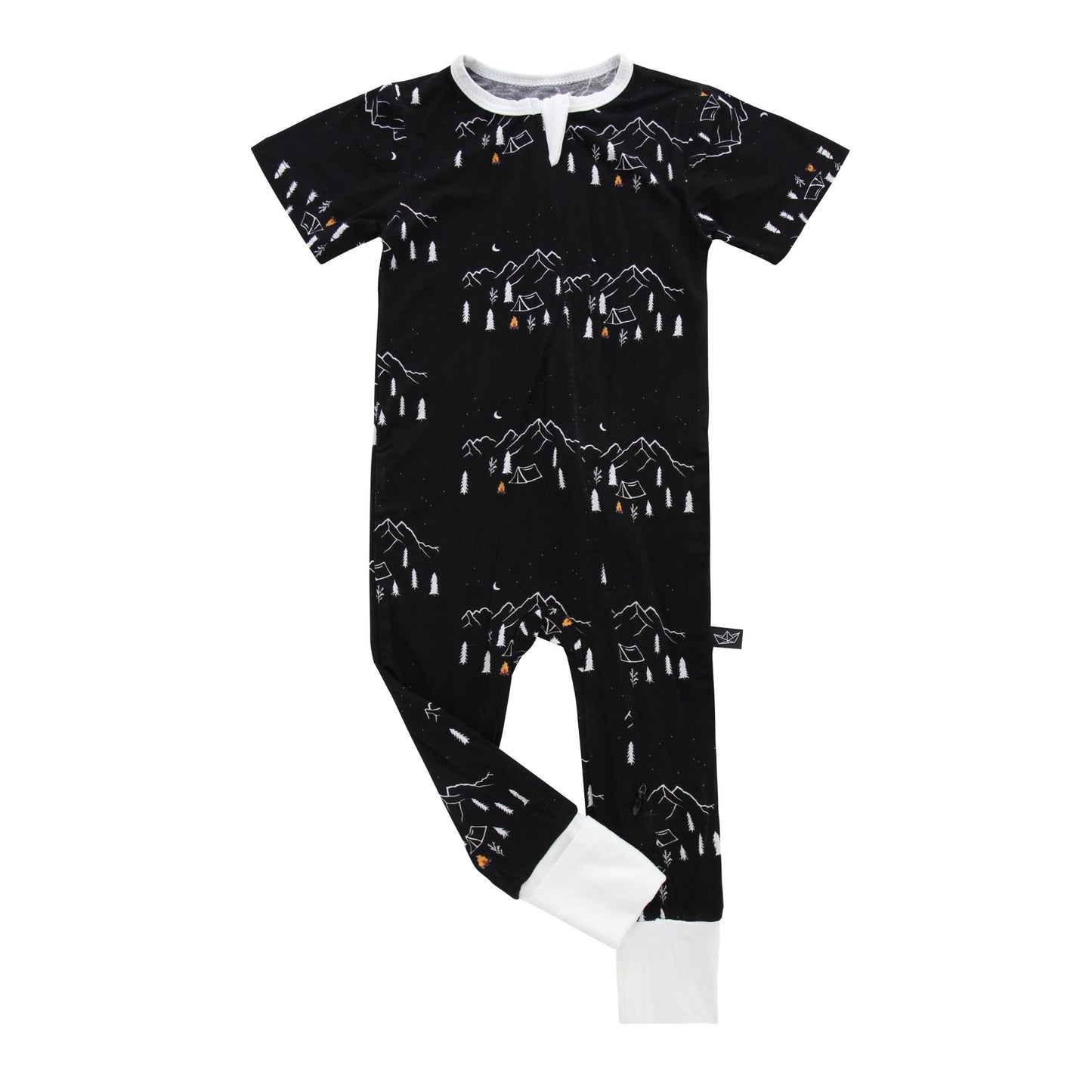 Midnight Camping Bamboo Convertible Romper - Peregrine Kidswear - 0-3M