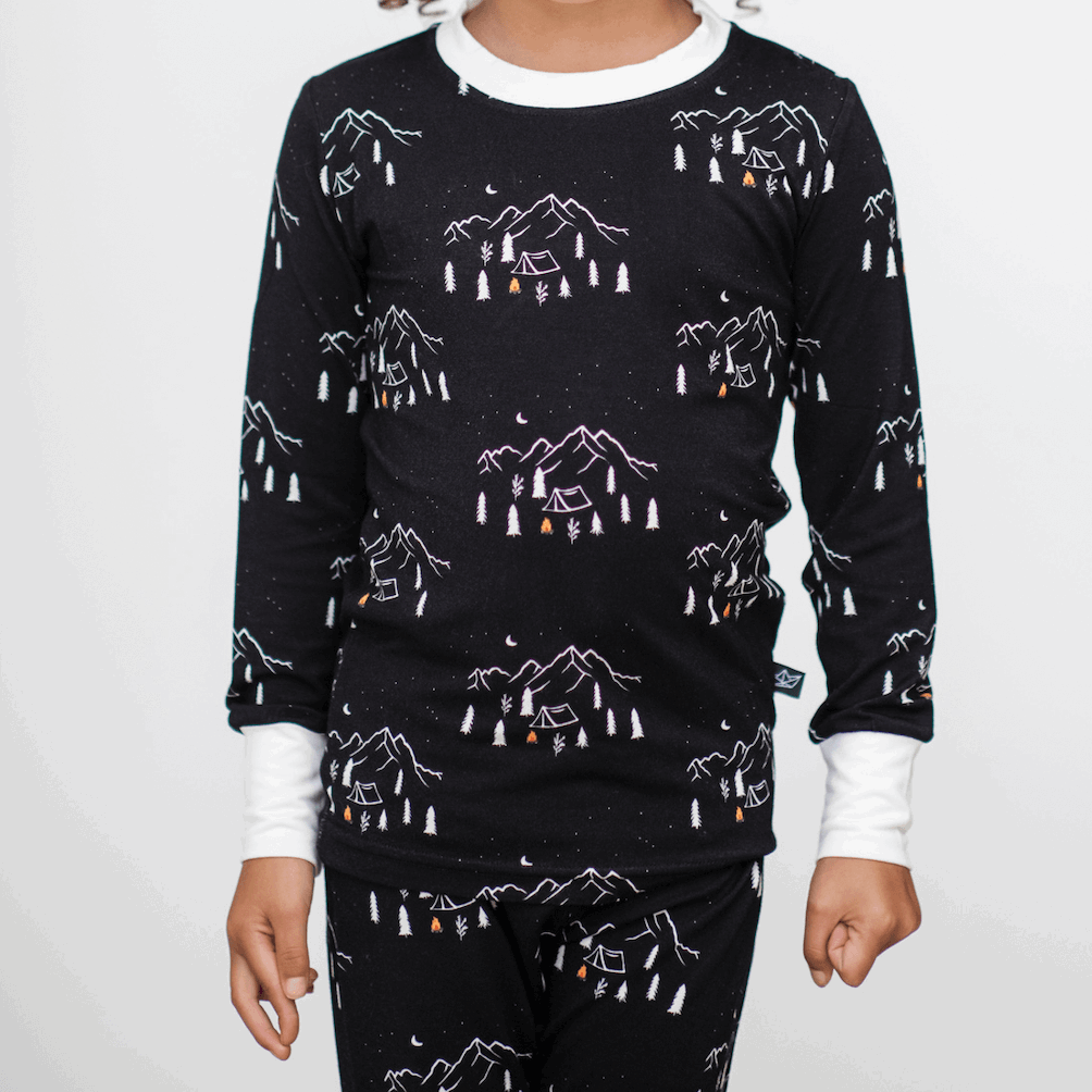 Midnight Camping Two-Piece Bamboo Pajamas - Peregrine Kidswear - 12-18M