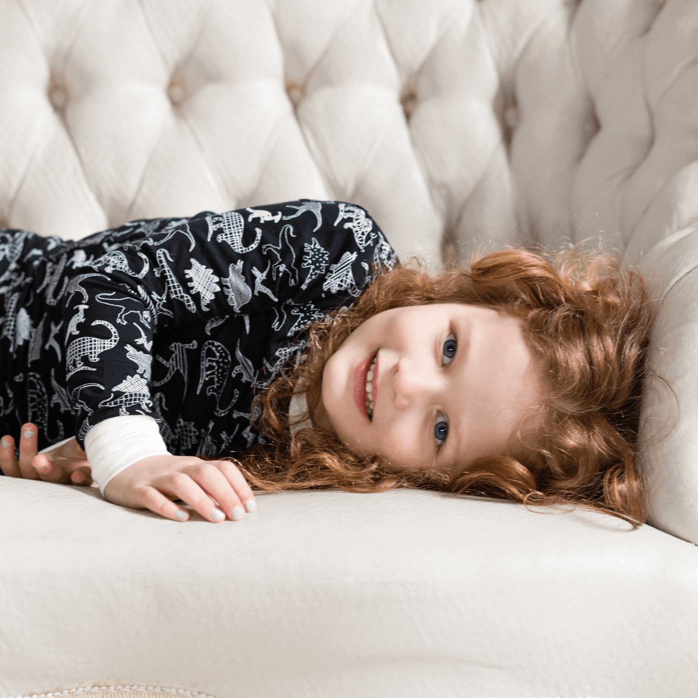 Midnight Dino Bamboo Two-Piece Pajamas - Peregrine Kidswear - 2 Piece Pajamas - 12-18M