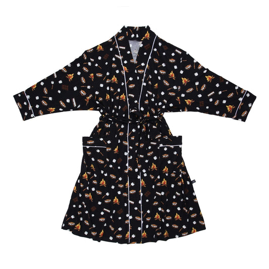 Midnight S'mores Women's Bamboo Robe - Peregrine Kidswear - Mom Robe - S/M