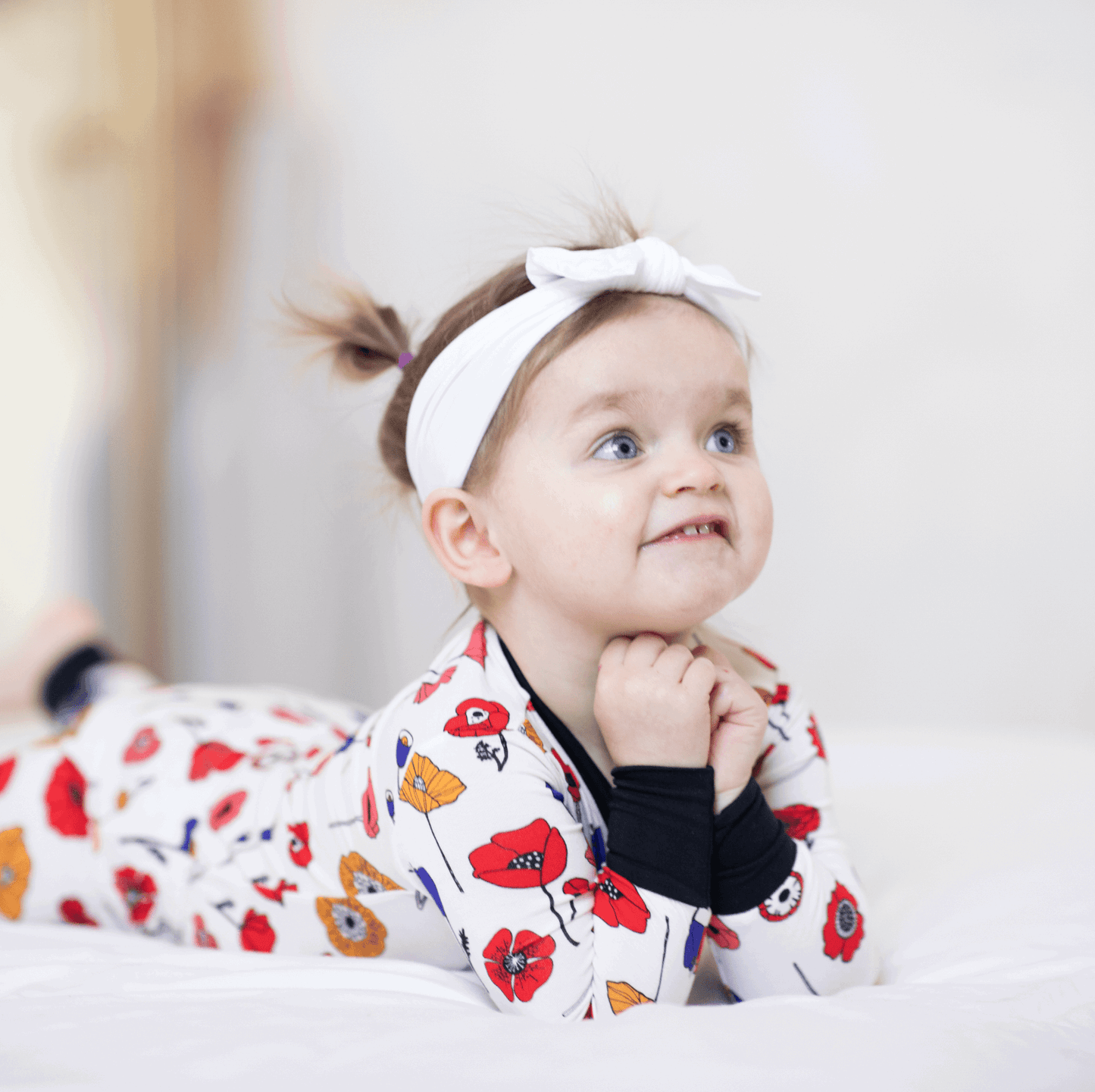 Mod Poppy Bamboo Two-Piece Pajamas - Peregrine Kidswear - 2 Piece Pajamas - 12-18M