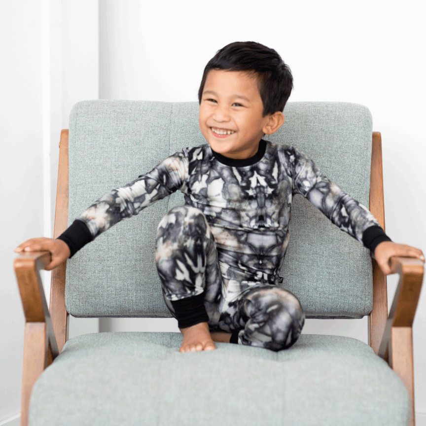 Mystic Tie-Dye Bamboo Two-Piece Pajamas - Peregrine Kidswear - 2 Piece Pajamas - 12-18M
