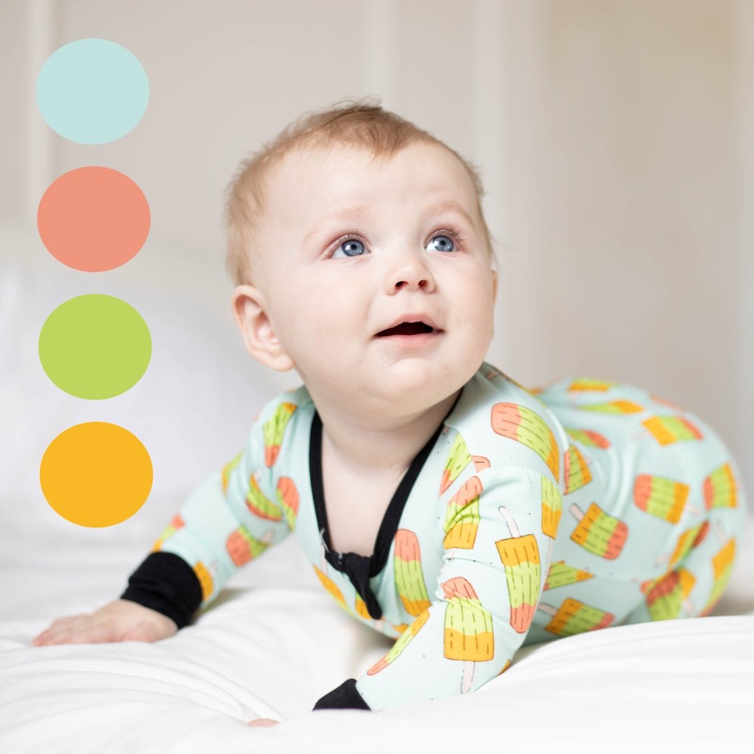 Popsicles Bamboo Footed Sleeper - Peregrine Kidswear - Footed Sleepers - 0-3M