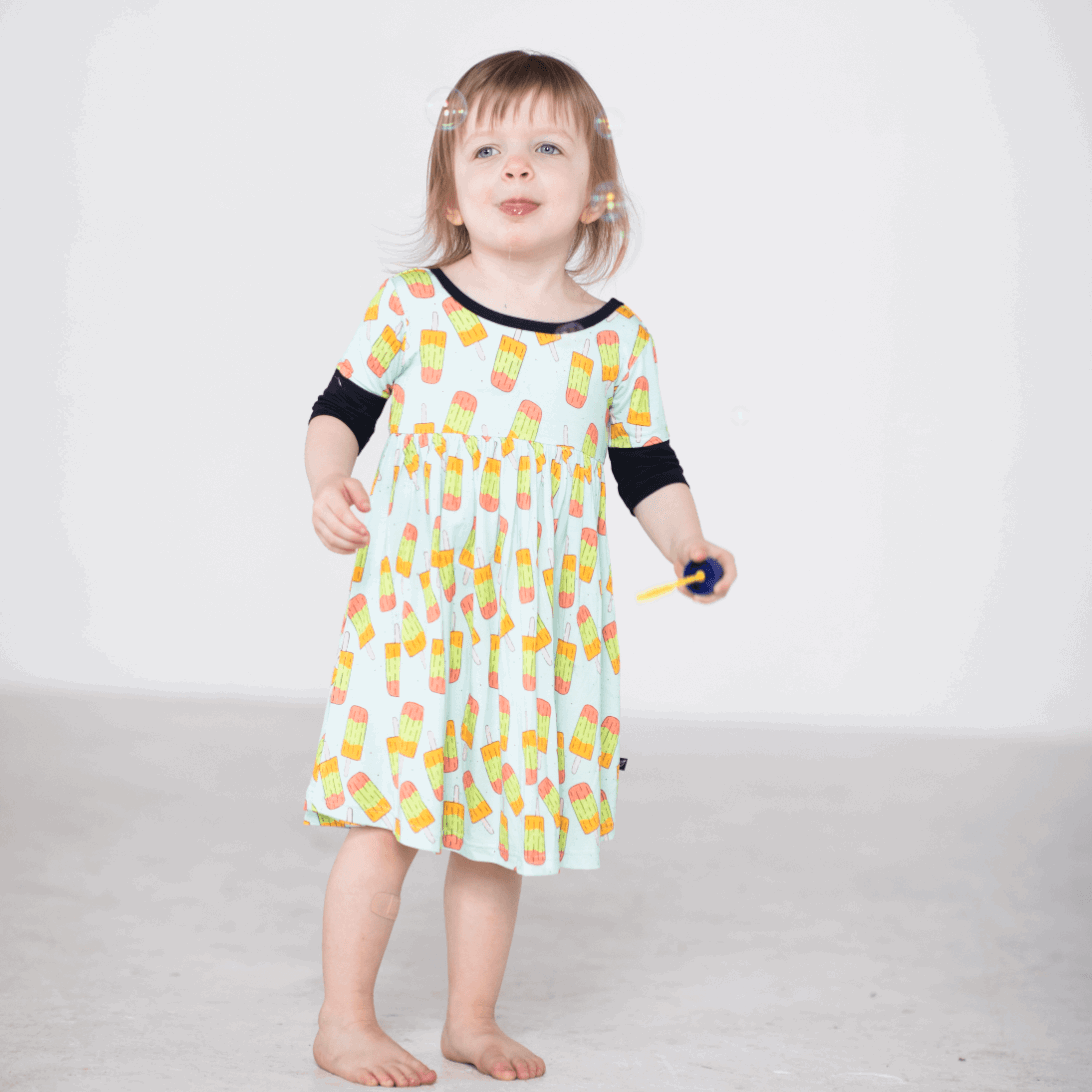Popsicles Children's Bamboo Twirl Dress - Peregrine Kidswear - Dresses - 2T