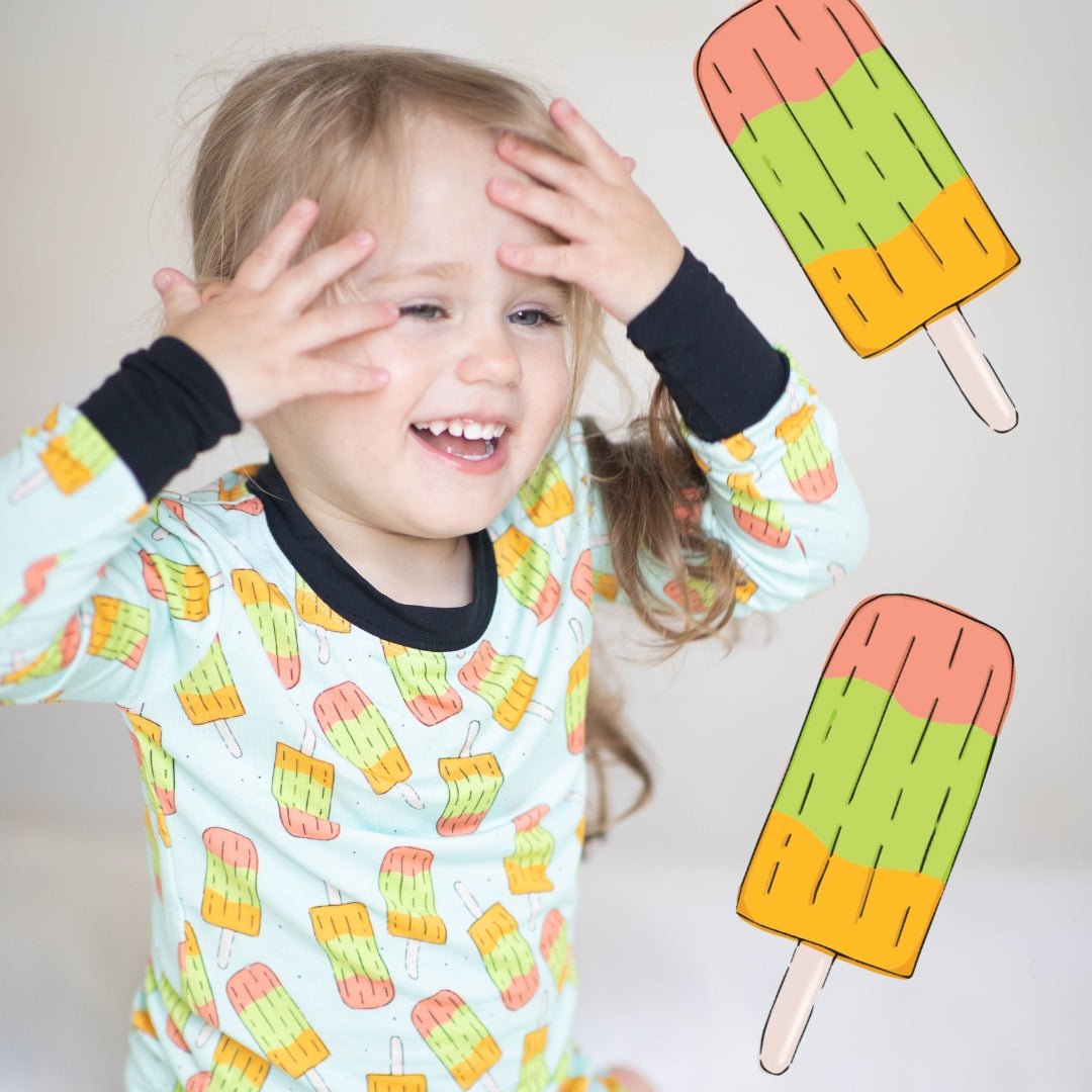 Popsicles Two-Piece Bamboo Pajamas - Peregrine Kidswear - 2 Piece Pajamas - 12-18M