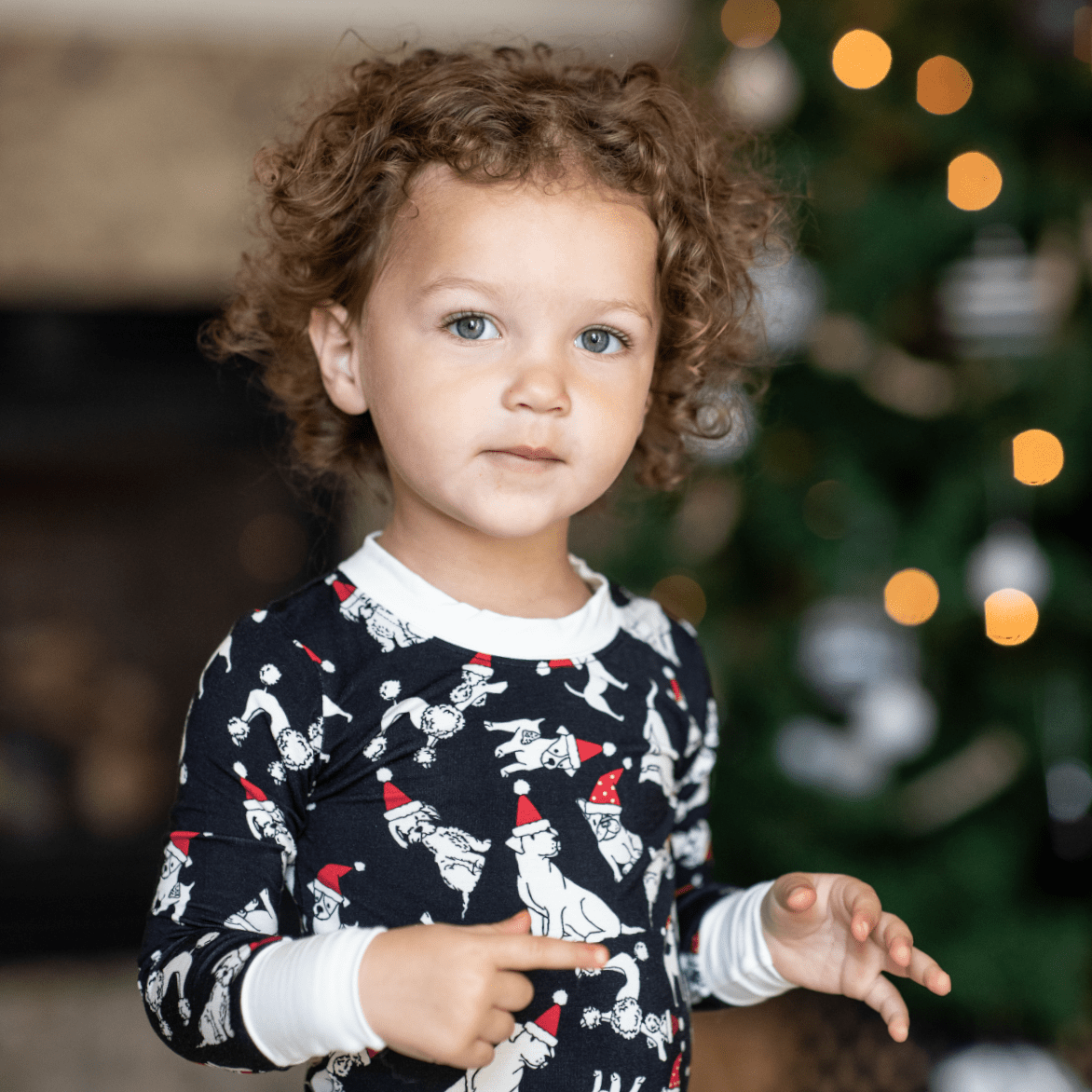 Santa Paws Two-Piece Bamboo Pajamas - Peregrine Kidswear - 12-18M