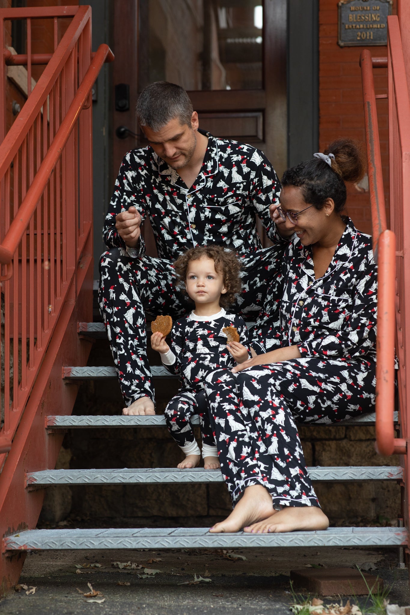 Santa Paws Two-Piece Bamboo Pajamas - Peregrine Kidswear - 12-18M