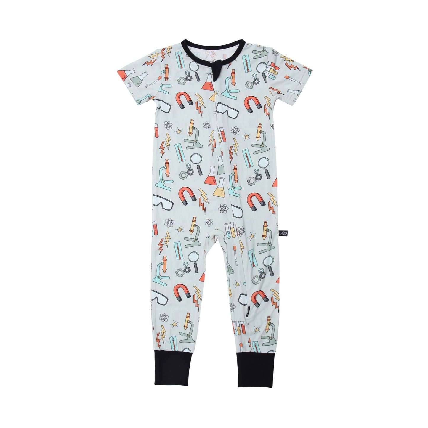 Science Lab Bamboo Convertible Romper - Peregrine Kidswear - 0-3M