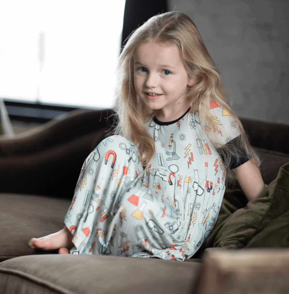 Science Lab Children's Bamboo Twirl Dress - Peregrine Kidswear - Dresses - 2T