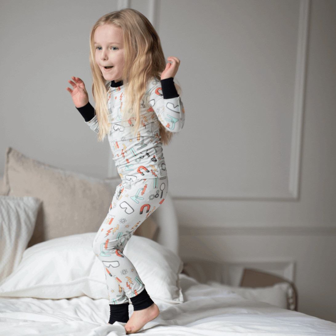 Science Lab Two-Piece Bamboo Pajamas - Peregrine Kidswear - 2 Piece Pajamas - 12-18M