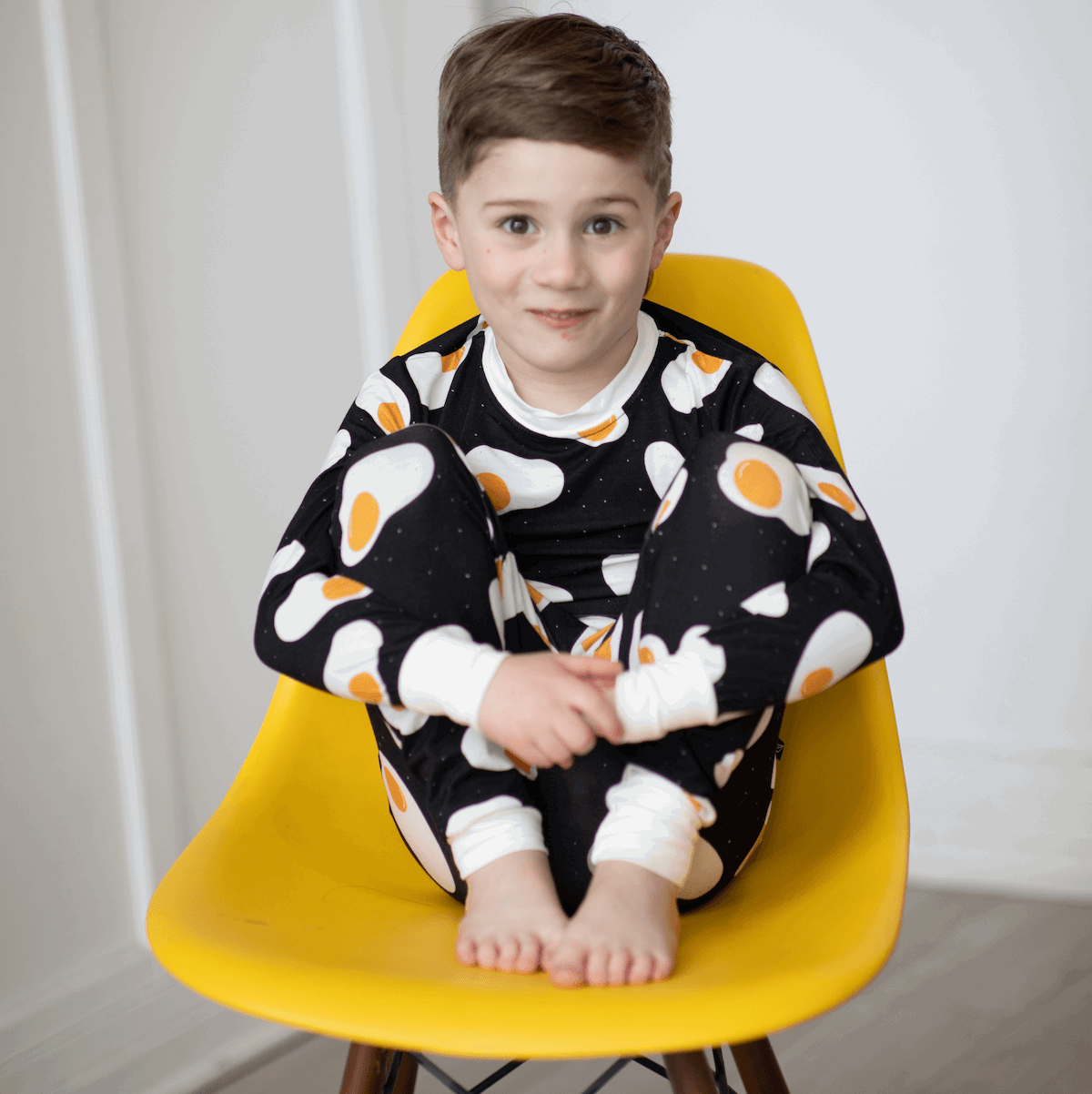 Sunny Side Up Two-Piece Bamboo Pajamas - Peregrine Kidswear - 2 Piece Pajamas - 12-18M