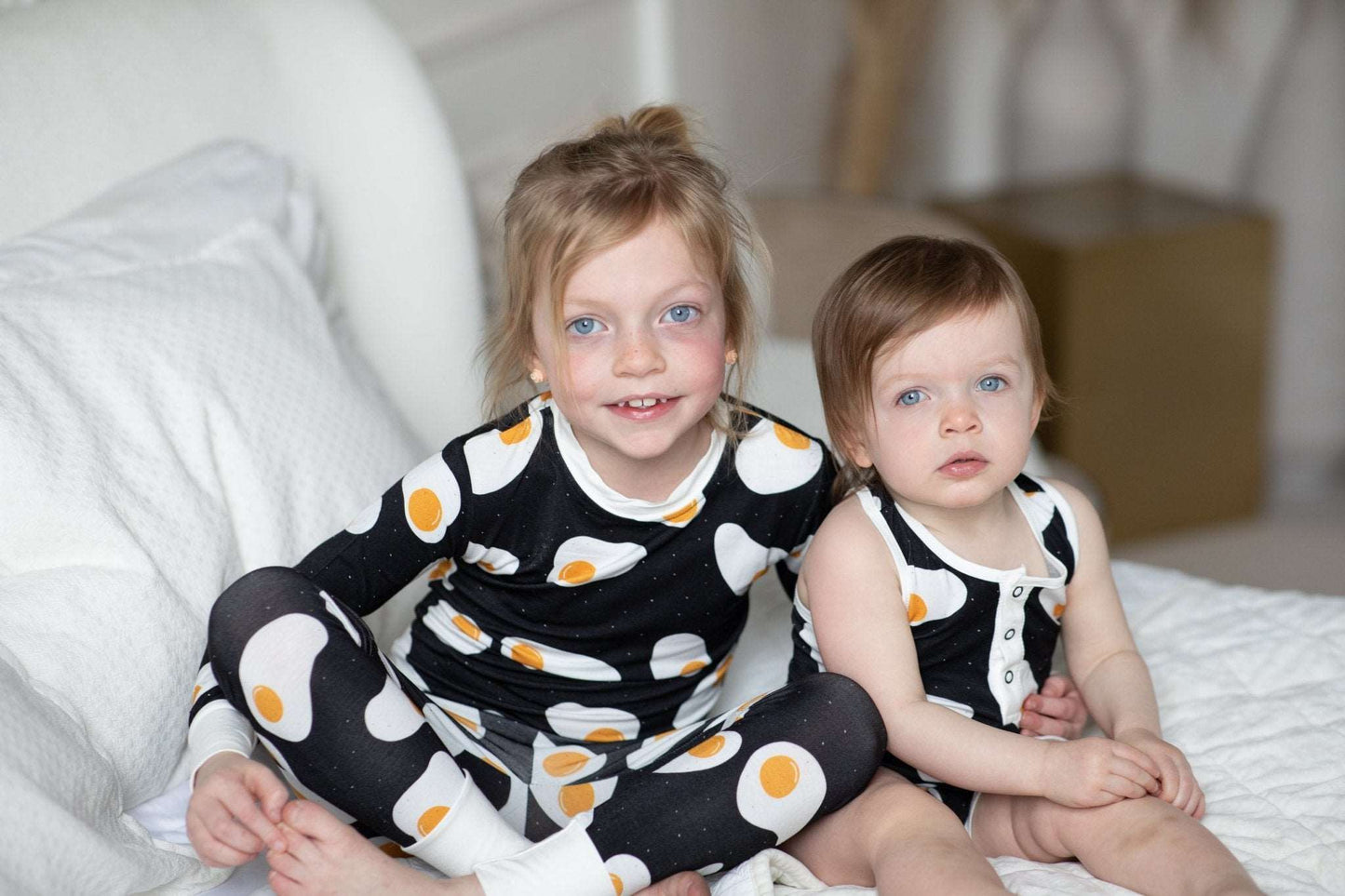 Sunny Side Up Two-Piece Bamboo Pajamas - Peregrine Kidswear - 2 Piece Pajamas - 12-18M