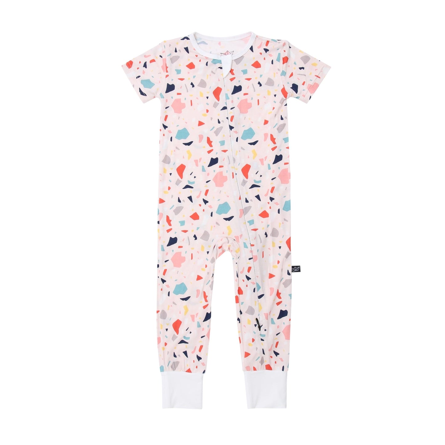 Terrazzo Bamboo Convertible Romper - Peregrine Kidswear - 0-3M
