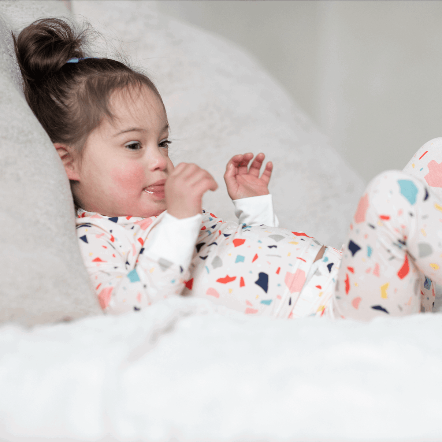 Terrazzo Two-Piece Bamboo Pajamas - Peregrine Kidswear - 2 Piece Pajamas - 12-18M