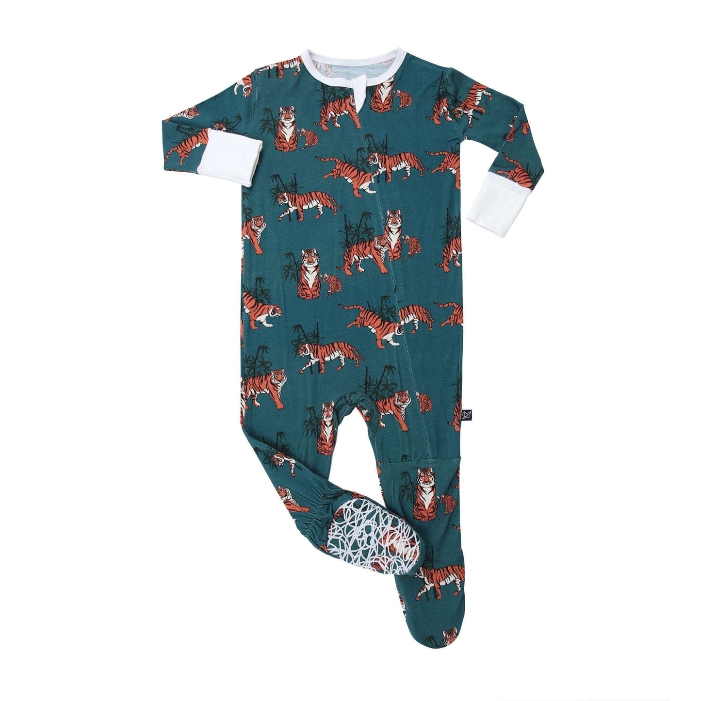 Tiger Tiger Bamboo Footed Sleeper - Peregrine Kidswear - Footed Sleepers - 0-3M