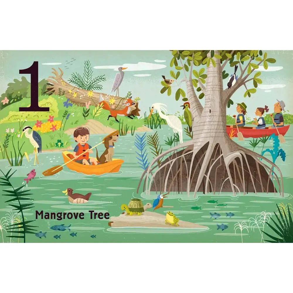 Trees: A Count and Find Primer Board Book - Peregrine Kidswear - Gift -