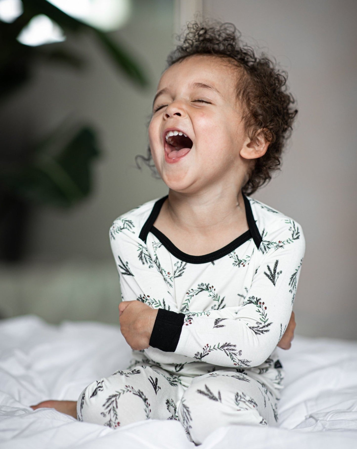 Wreaths Bamboo Two-Piece Pajamas - Peregrine Kidswear - 2 Piece Pajamas - 2T