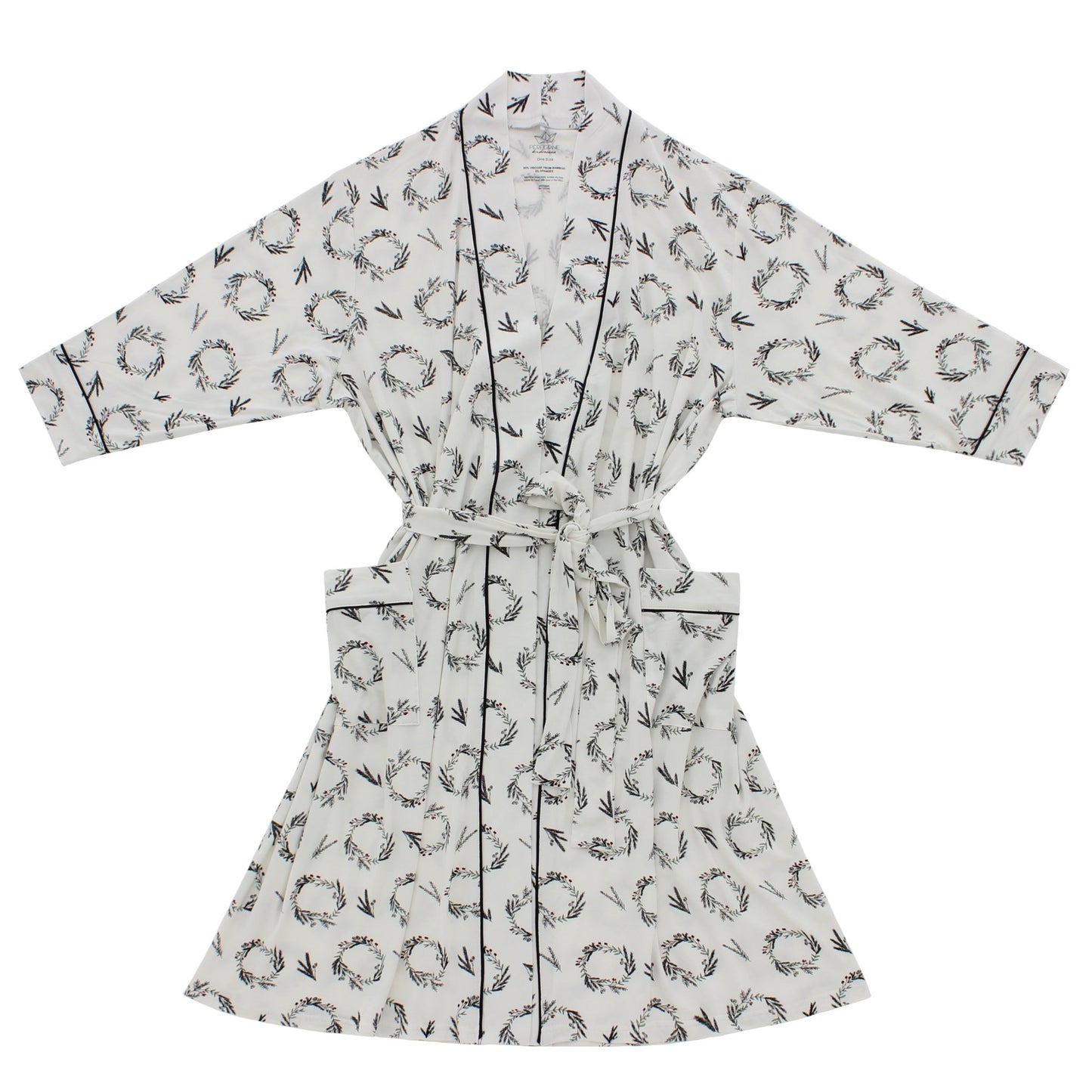Wreaths Women's Bamboo Robe - Peregrine Kidswear - Mom Robe - S/M