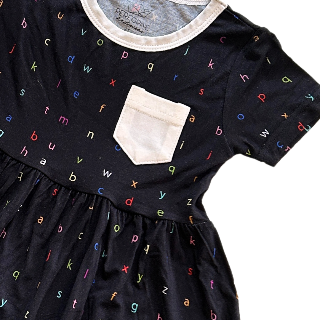 Rainbow Typewriter Playground Dress