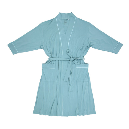Aquamarine Women's Bamboo Robe - Peregrine Kidswear - Mom Robe - S/M
