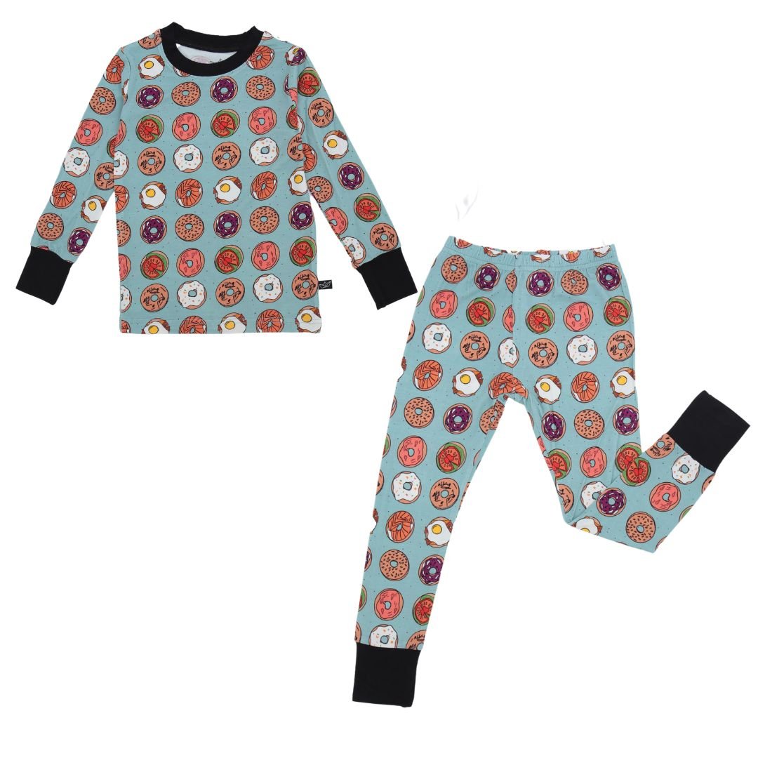Bagels Two-Piece Bamboo Pajamas - Peregrine Kidswear - 2 Piece Pajamas - 12-18M
