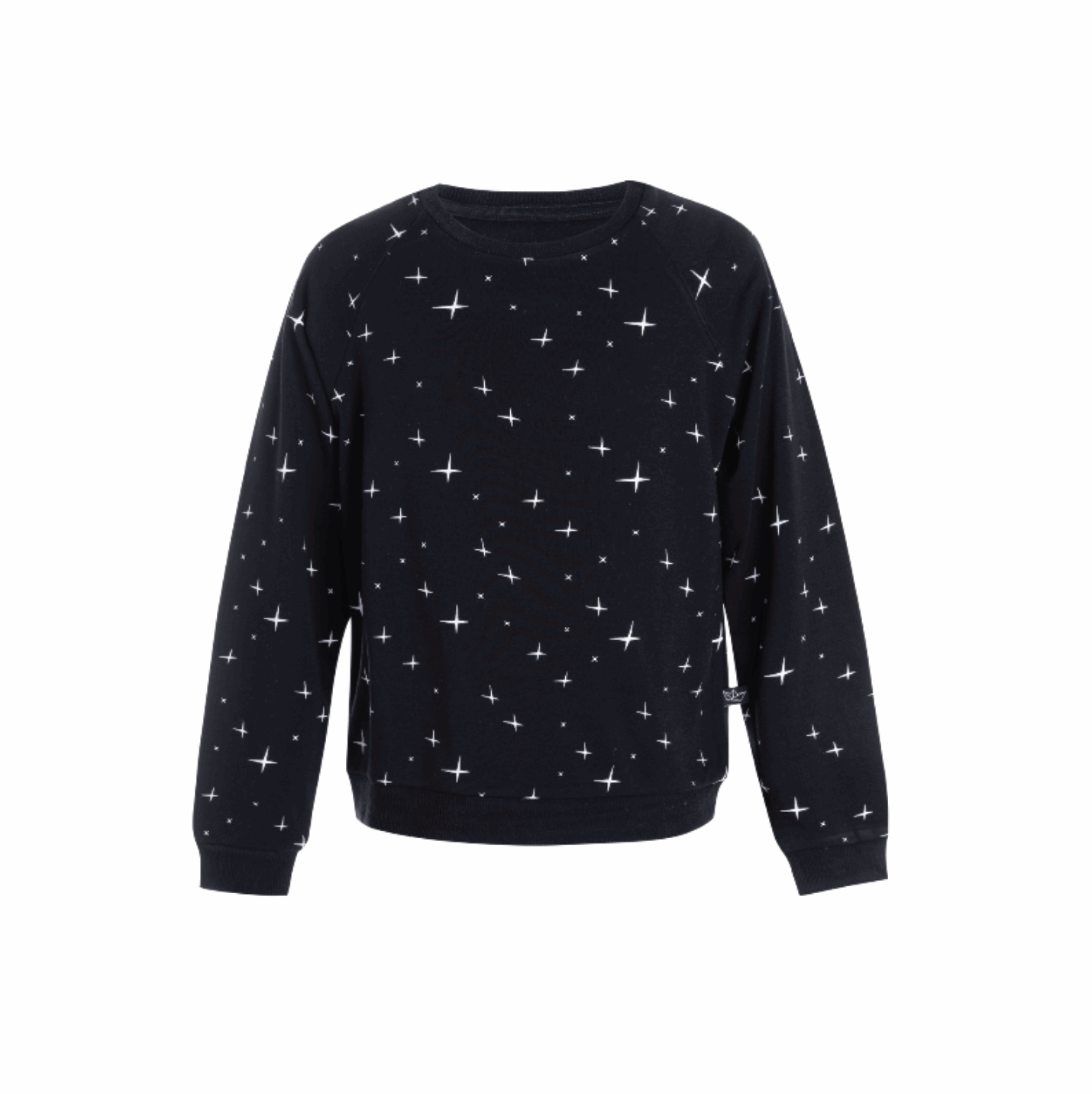 Bamboo Black Stars Sweatshirt Baby Kids