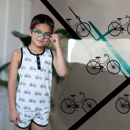 Bikes Bamboo Tank and Shorts Set - Peregrine Kidswear - Tank Top and Shorts Set - 2T