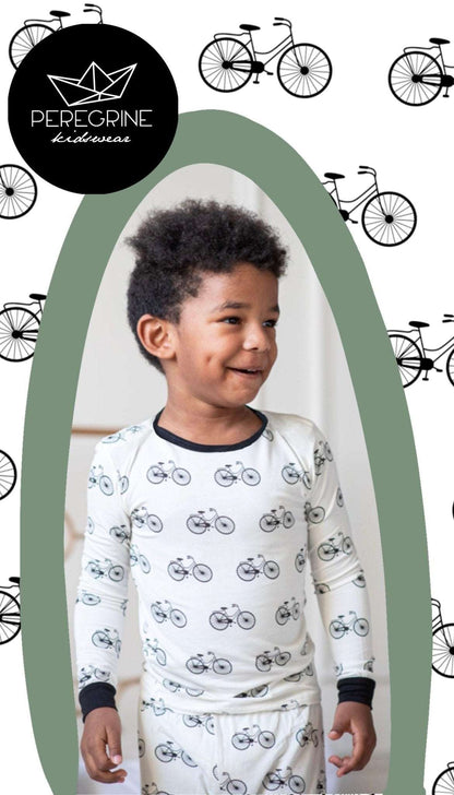 Bikes Bamboo Two-Piece Pajamas - Peregrine Kidswear - 2 Piece Pajamas - 12-18M