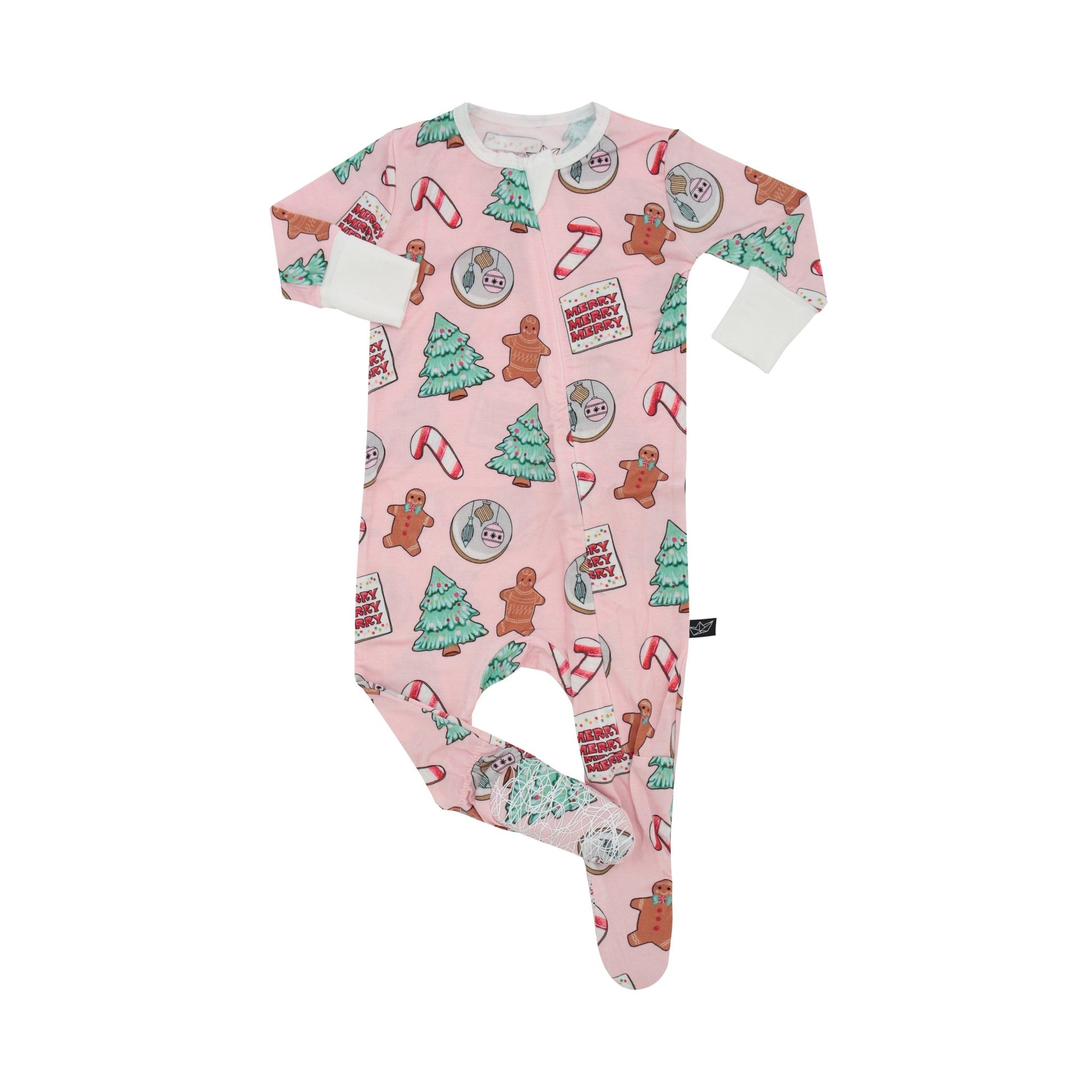 Blush Cookies Infant Bamboo Footed Sleeper - Peregrine Kidswear - Footed Sleepers - 0-3M