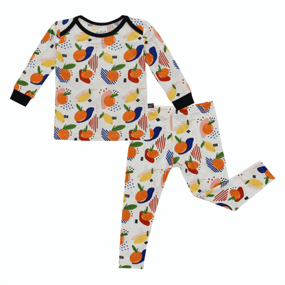 Citrus Bamboo Two-Piece Pajamas - Peregrine Kidswear - 2 Piece Pajamas - 12-18M