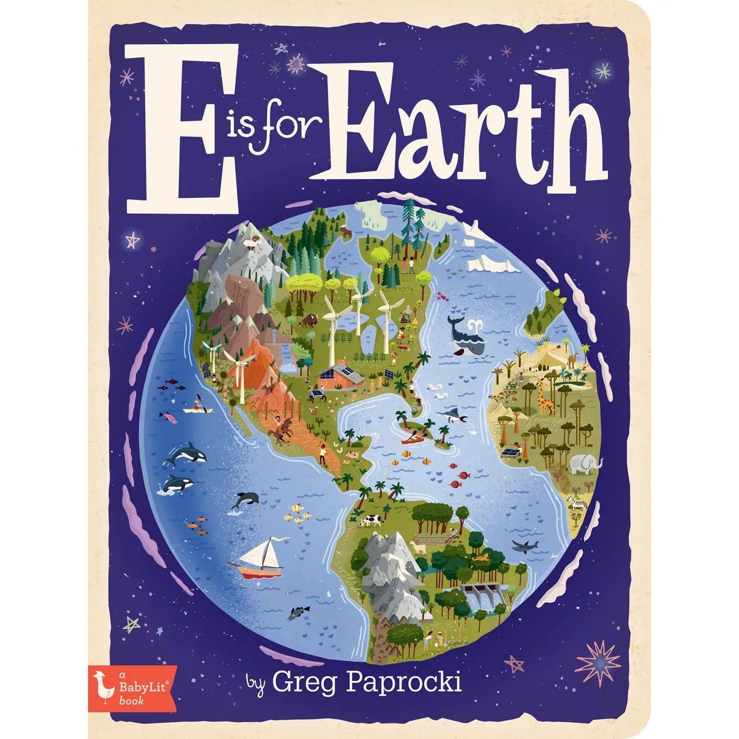 E Is For Earth: An Alphabet Board Book - Peregrine Kidswear - Gift -