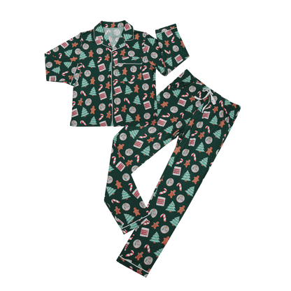 Evergreen Cookies Men's Bamboo Pajamas - Peregrine Kidswear - Small